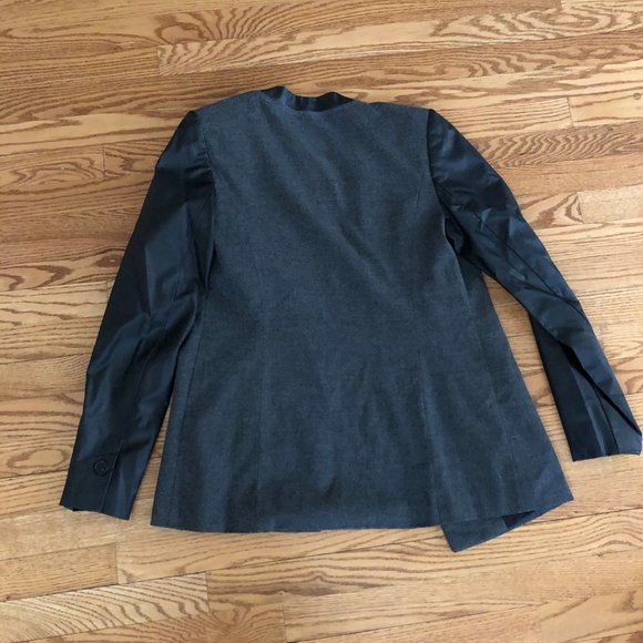 Trouve Faux Leather Sleeve Blazer - Picture 8 of 8